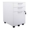 Essentials Mobile Pedestal File, Left or Right, 3-Drawers: Box/Box/File, Legal/Letter, White, 15.6" x 21.3" x 24.3"1