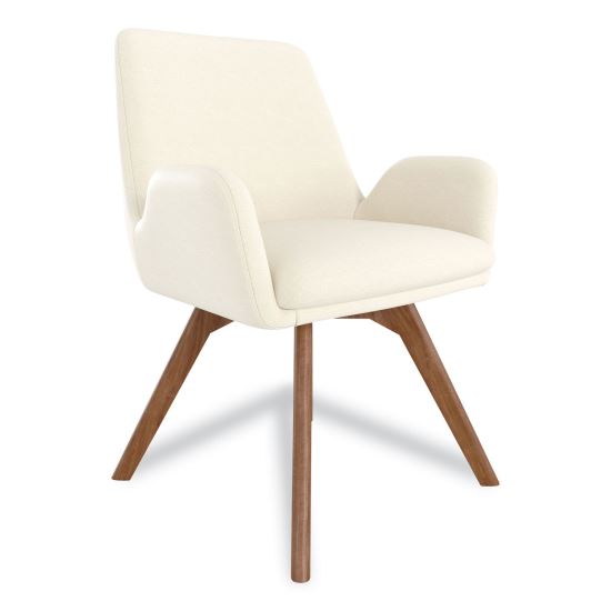 MidMod Fabric Guest Chair, 24.8" x 25" x 31.8", Cream Seat/Back1