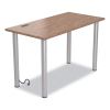 Essentials Writing Table-Desk with Integrated Power Management, 47.5" x 23.7" x 28.8", Espresso/Aluminum1