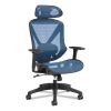 FlexFit Dexley Mesh Task Chair, Supports Up to 275 lb, Blue Seat/Back, Black Base1