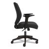 Essentials Fabric Task Chair with Arms, Supports Up to 275 lb, Black Seat/Back, Black Base2