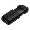 Picture of PinStripe USB Flash Drive, 32 GB, Black