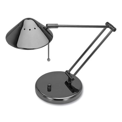 Classic Halogen Tilt-Arm Desk Lamp, 12" to 15" High, Black Chrome1