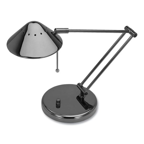 Classic Halogen Tilt-Arm Desk Lamp, 12" to 15" High, Black Chrome1
