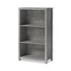 Fallbrook Bookcase, Three-Shelf, 28w x 14d x 48.25h, Smoked Ash/Rustic Warm Gray2