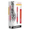Sarasa Dry Gel X20 Gel Pen, Retractable, Bold 1 mm, Red Ink, Translucent Red Barrel, Dozen2