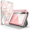 i-Blason IPAD2021-8.3-COSMO-SP-MARBLE tablet case 8.3" Front cover Pink2