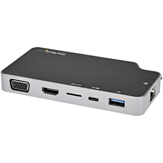 StarTech.com CDP2HVGUASPD notebook dock/port replicator Wired USB 3.2 Gen 2 (3.1 Gen 2) Type-C Black, Gray1