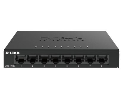 D-Link DGS-108GL network switch Unmanaged Gigabit Ethernet (10/100/1000) Black1