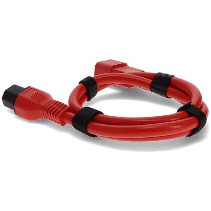 AddOn Networks ADD-515P2C1516AWG8FTRD power cable Red 96.1" (2.44 m) C15 coupler NEMA 5-15P1