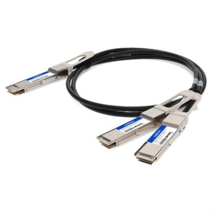 AddOn Networks QSFPDD-200G-2QSFP28-PDAC2M-AO InfiniBand cable 78.7" (2 m) 4xQSFP28 QSFP-DD Black, Silver1