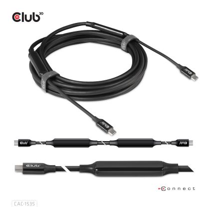 CLUB3D CAC-1535 USB cable 196.9" (5 m) USB 3.2 Gen 2 (3.1 Gen 2) USB C Black1