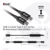 CLUB3D CAC-1535 USB cable 196.9" (5 m) USB 3.2 Gen 2 (3.1 Gen 2) USB C Black3
