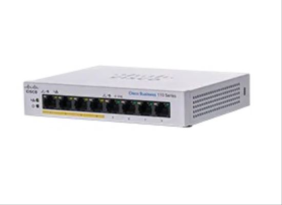 Cisco CBS110-8PP-D-NA network switch Unmanaged Gigabit Ethernet (10/100/1000) Gray1