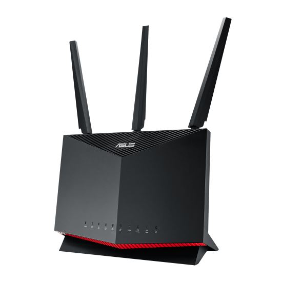 ASUS AX5700 RT-AX86U wireless router Gigabit Ethernet Dual-band (2.4 GHz / 5 GHz) 4G Black, Red1