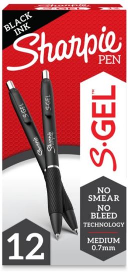Sharpie 2096159 gel pen Retractable gel pen Black 12 pc(s)1