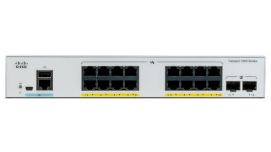 Cisco Catalyst C1000-16P-2G-L network switch Managed L2 Gigabit Ethernet (10/100/1000) Power over Ethernet (PoE) Gray1