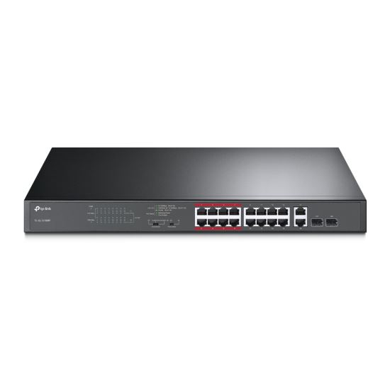 TP-Link TL-SL1218MP network switch Unmanaged Gigabit Ethernet (10/100/1000) Power over Ethernet (PoE) Black1