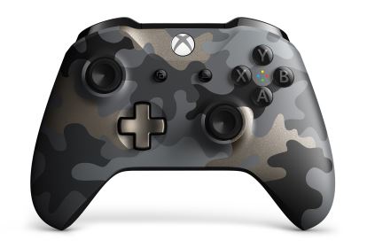 Microsoft Xbox Wireless Controller – Night Ops Camo Special Edition Black, Camouflage, Gray Gamepad PC, Xbox One, Xbox One S, Xbox One X1