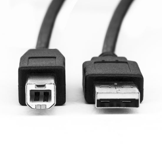 Rocstor Y10C209-B1 USB cable 180000" (4572 m) USB 2.0 USB A USB B Black1