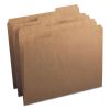 Heavyweight Kraft File Folder, 1/3-Cut Tabs: Assorted, Letter Size, 0.75" Expansion, 11-pt Kraft, Brown, 100/Box2