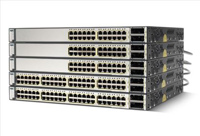 Cisco Catalyst C3750E48PDSF, Refurbished Managed L3 Gigabit Ethernet (10/100/1000) Power over Ethernet (PoE) 1U Silver1