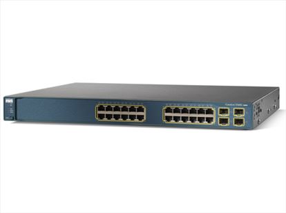 Cisco Catalyst C3560G-24PSE, Refurbished Managed L2 Gigabit Ethernet (10/100/1000) Power over Ethernet (PoE) 1U Black, Blue1