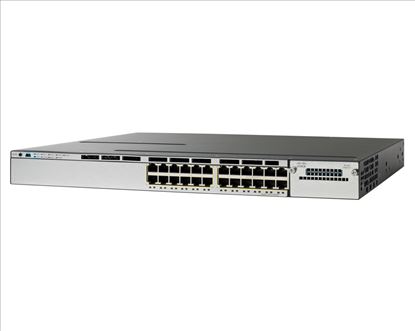 Cisco Catalyst C3750X-24P-S, Refurbished Managed L2 Gigabit Ethernet (10/100/1000) Power over Ethernet (PoE) 1U Black1