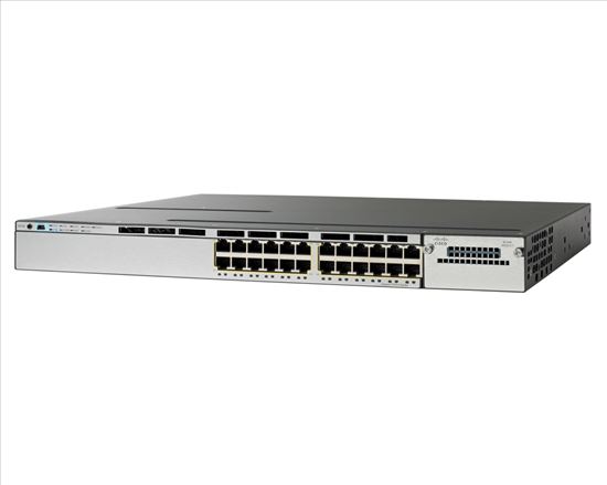 Cisco Catalyst C3750X-24P-S, Refurbished Managed L2 Gigabit Ethernet (10/100/1000) Power over Ethernet (PoE) 1U Black1