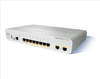Cisco Catalyst WS-C2960CPD-8PT-L Managed L2 Fast Ethernet (10/100) Power over Ethernet (PoE) White1
