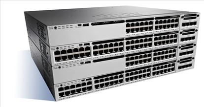 Cisco Catalyst C3850-48T-E, Refurbished Managed Gigabit Ethernet (10/100/1000) Black, Gray1