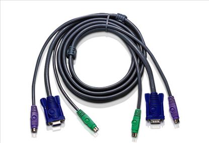 ATEN 10ft PS/2 KVM cable Black 118.1" (3 m)1