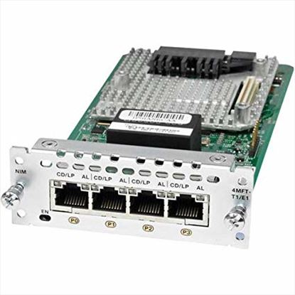 Cisco NIM-4MFT-T1/E1, Refurbished voice network module RJ-451
