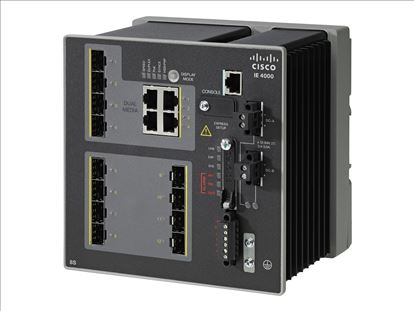 Cisco IE 4000 8 X SFP 1G, Refurbished Managed Gigabit Ethernet (10/100/1000) Power over Ethernet (PoE) Black1