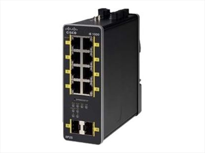 Cisco IE-1000-8P2S-LM, Refurbished Managed Gigabit Ethernet (10/100/1000) Power over Ethernet (PoE) Black1