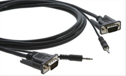 Kramer Electronics 15-pin HD + 3.5mm Audio Micro Cable 35.4" (0.9 m) VGA (D-Sub) + 3.5mm Black1