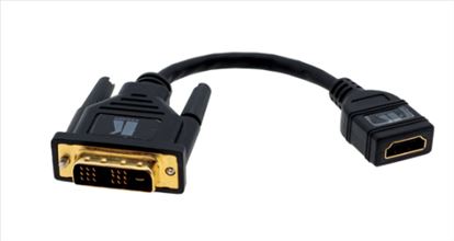 Kramer Electronics DVI-D (M) - HDMI (F) 11.8" (0.3 m) HDMI Type A (Standard) Black1