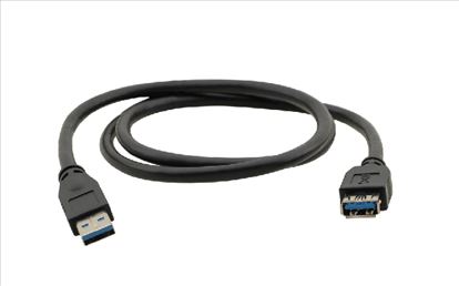 Kramer Electronics USB-A (M) to USB-A (F) 3.0, 0.9m USB cable 35.4" (0.9 m) USB 3.2 Gen 1 (3.1 Gen 1) USB A Black1