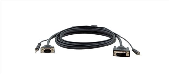 Kramer Electronics 4.6m, DVI-I/3.5mm - VGA/3.5mm 181.1" (4.6 m) VGA (D-Sub) + 3.5mm Black1