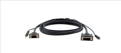 Kramer Electronics 7.6m, DVI-I/3.5mm - VGA/3.5mm 299.2" (7.6 m) VGA (D-Sub) + 3.5mm Black1