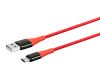 Monoprice 31201 USB cable 70.9" (1.8 m) USB 2.0 USB A USB C Red2