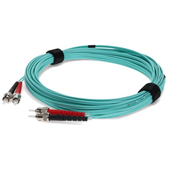 AddOn Networks ADD-ST-ST-9M5OM4-TAA fiber optic cable 354.3" (9 m) LOMM OM4 Aqua color1