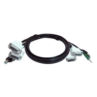 Black Box SKVMCBL-2DVI-10TAA KVM cable Black, White 119.7" (3.04 m)1