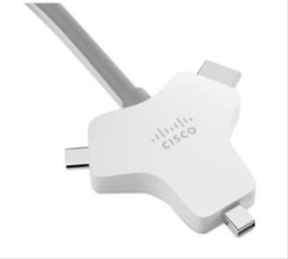 Cisco CAB-HDMI-MUL4K-2M= video cable adapter 98.4" (2.5 m) HDMI Type A (Standard) HDMI + Mini DisplayPort + USB Type-C Silver1