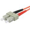 C2G 8m, ST/SC Plenum-Rated Duplex 62.5/125 fiber optic cable 315" (8 m) Orange1