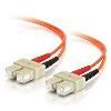 C2G 15m SC/SC Plenum-Rated Duplex 62.5/125 Multimode Fiber Patch Cable fiber optic cable 590.6" (15 m) Orange1