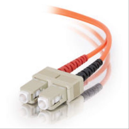 C2G 2m SC/SC LSZH Duplex 62.5/125 Multimode fiber optic cable 78.7" (2 m) Orange1