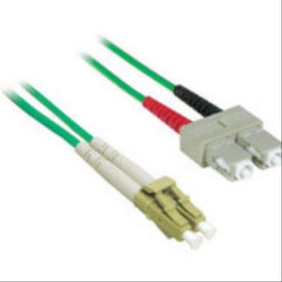 C2G 2m LC/SC Plenum-Rated Duplex 62.5/125 Multimode Fiber Patch Cable fiber optic cable 78.7" (2 m) Green1