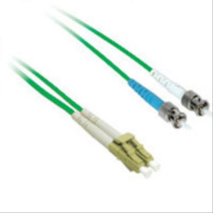 C2G 5m LC/ST Plenum-Rated 9/125 Duplex Single-Mode Fiber Patch Cable - Green fiber optic cable 196.9" (5 m)1