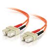 C2G 2m SC/SC TAA Duplex 62.5/125 µm fiber optic cable 78.7" (2 m) Orange1